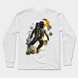 Cosmic Tie Dye Astronaut in Space Long Sleeve T-Shirt